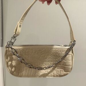By Far Mini Rachel - Croc-Embossed Women's Bag